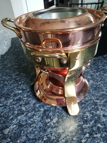 Service fondue cuivre neuf - à,
