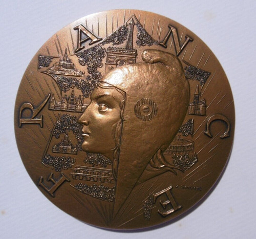 Medaille bronze france - bronze,